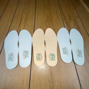 Lot of 3 SAS Tripad Comfort Walking Shoes Insoles Inserts  USA Made
